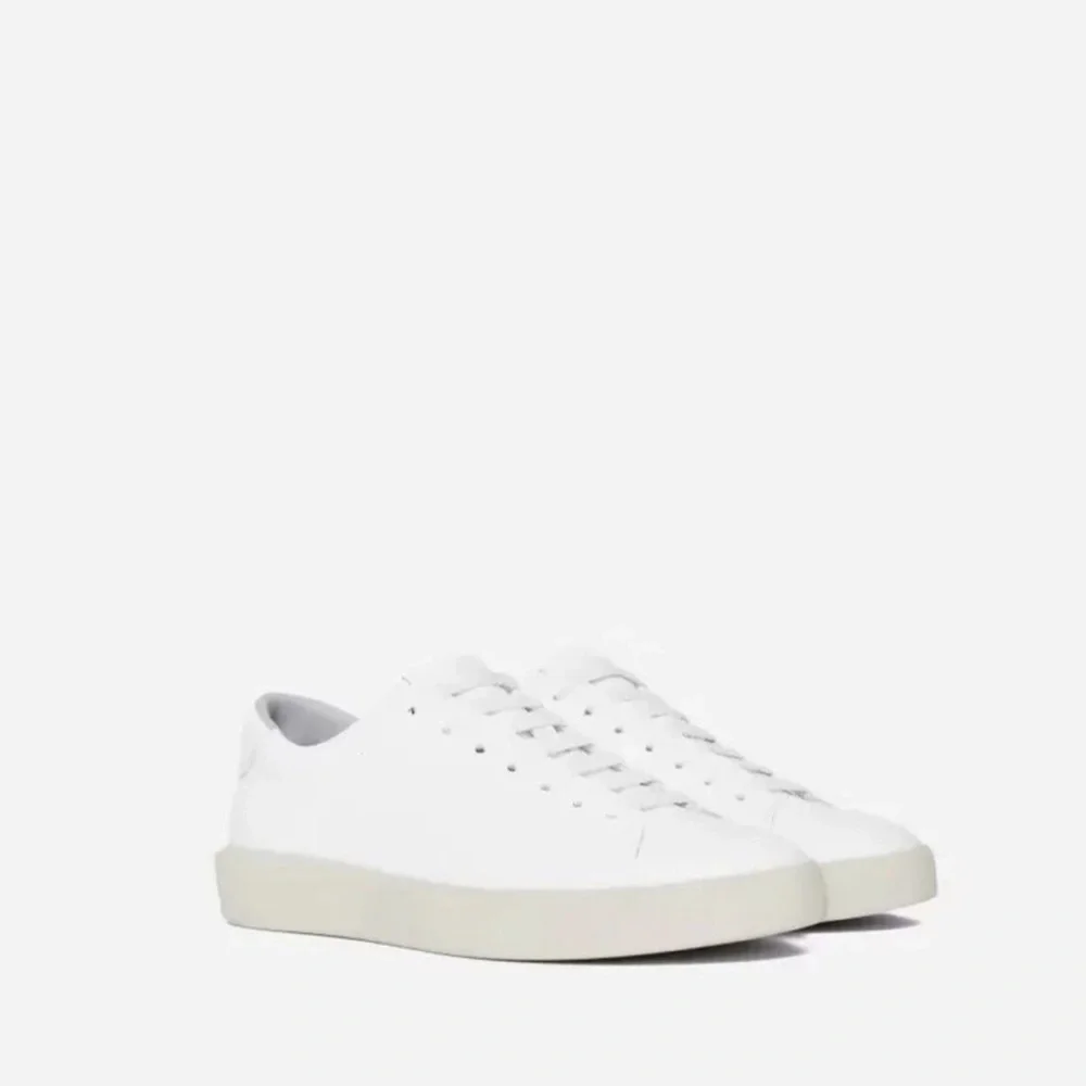 Everlane ReLeather White Sneakers Unisex Minimalist W’s 9.5 M’s 7.5 Shoes Casual
